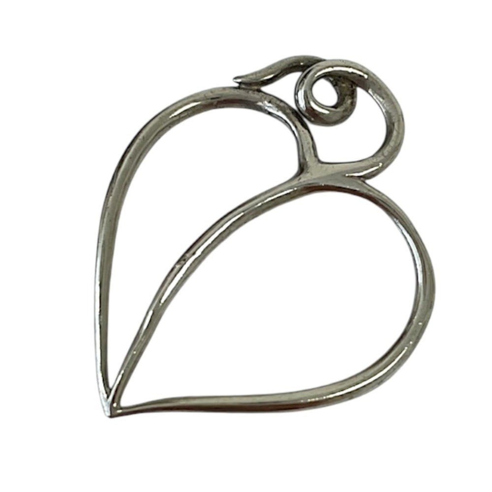 Tiffany & Co. sv925 Paloma Picasso Apple Leaf Heart Pendant Top Silver Women's